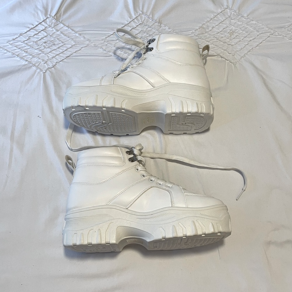 Laced Up Chunky Boot Sneakers